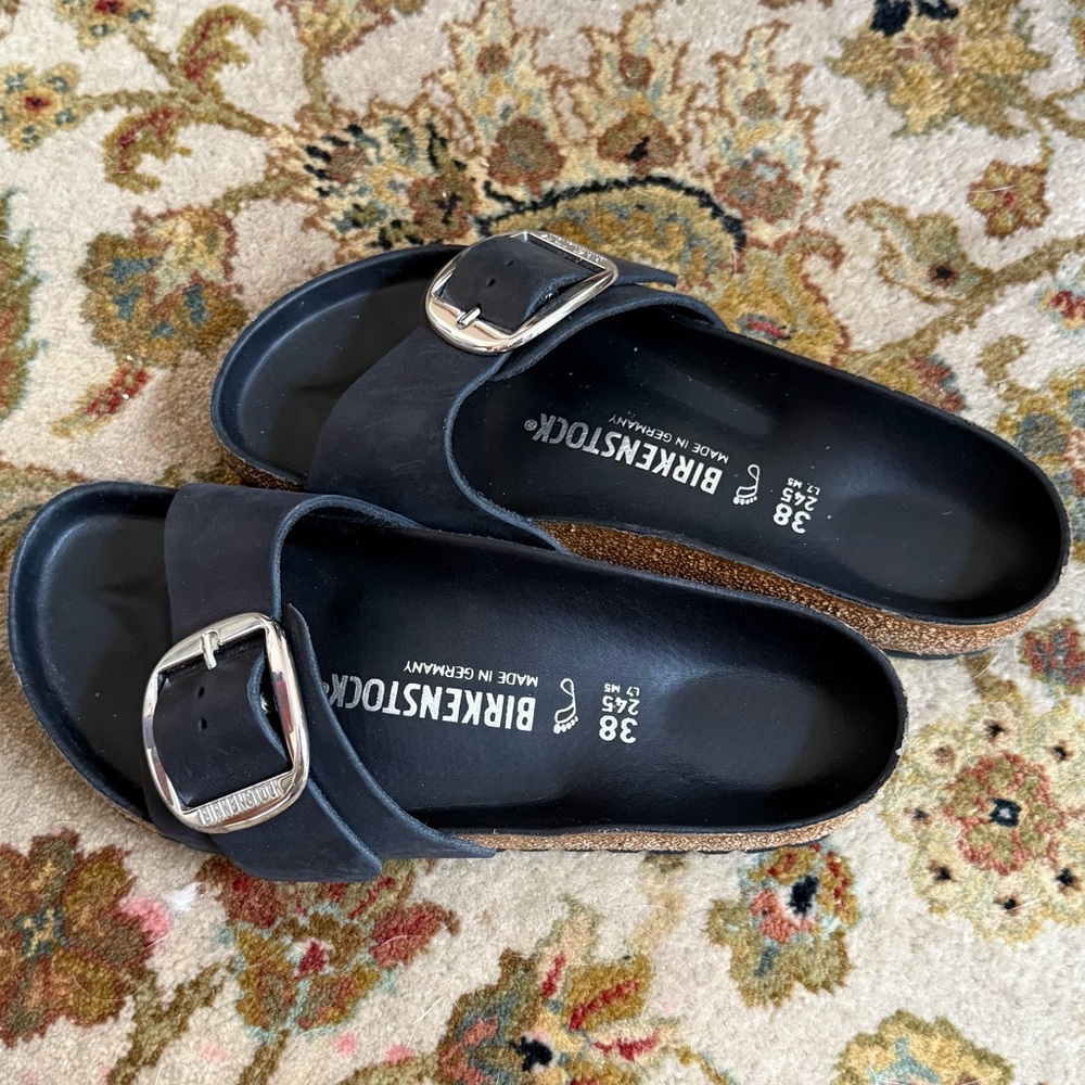 Birkenstock Black Sandals - Madrid Big Buckle